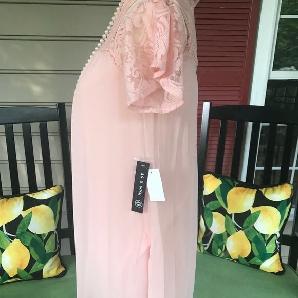 As U Wish Cold Shoulder Dress S Jr. FREE SHIP - Picture 3 of 6